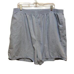 Chic Women Elastic Waist Short 26W Blue 100% Cotton sku8